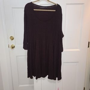 Torrid fit & flare 3/4 sleeve dress